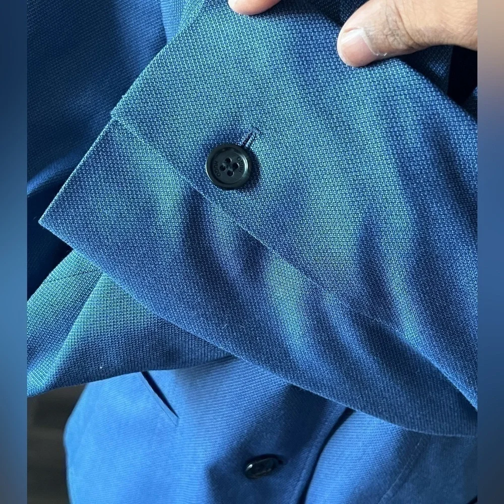 Hugo Marlane Biella Slim Fit Natural Stretch Suit Jacket Med Blue